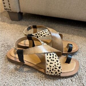DIBA True Leather Cheetah Sandals